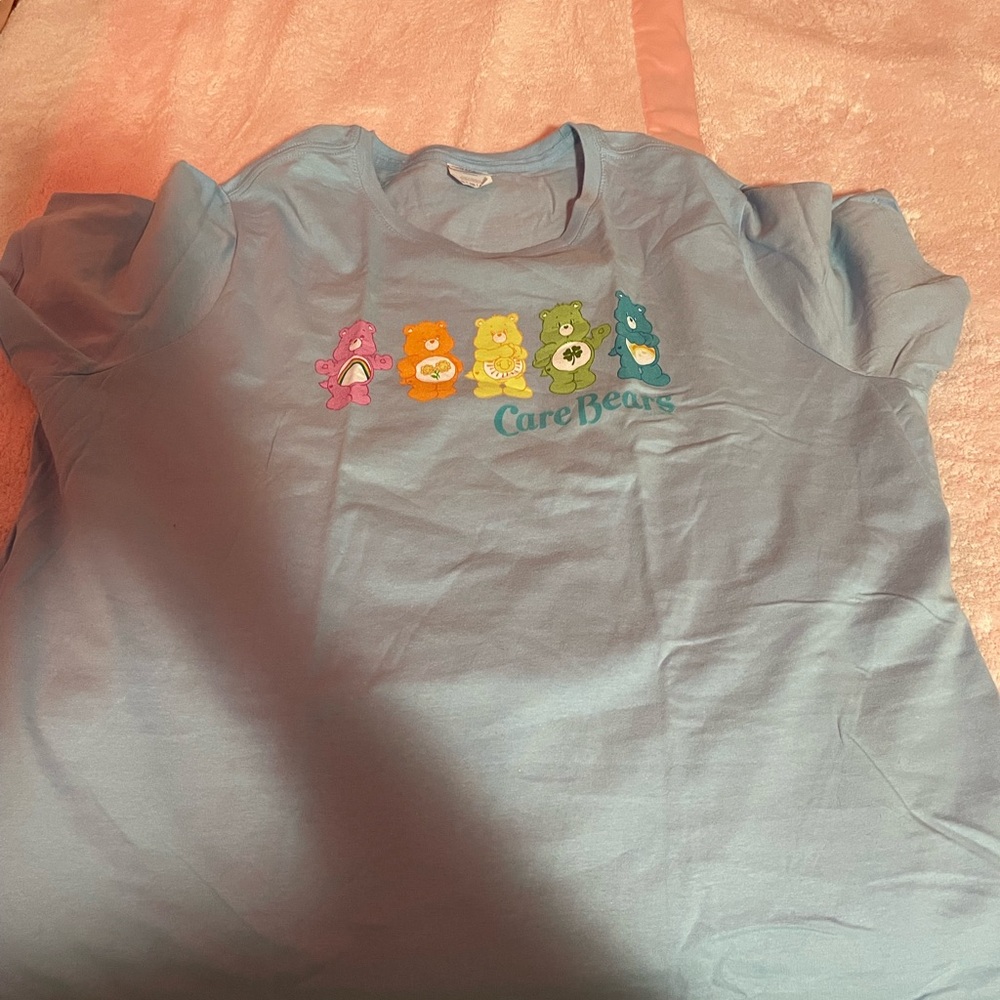 Care Bears Light Blue Short Sleeve Tee